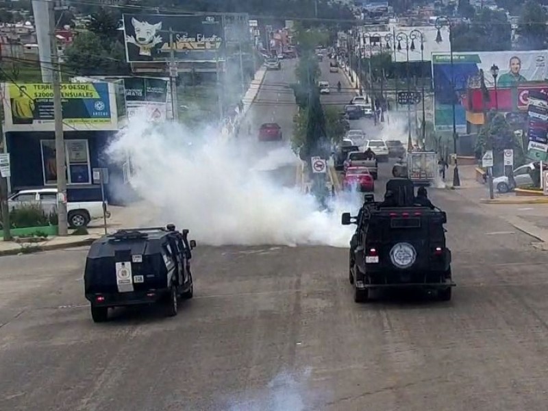 Detienen a 7 habitantes de Teopisca que realizaban bloqueo carretero