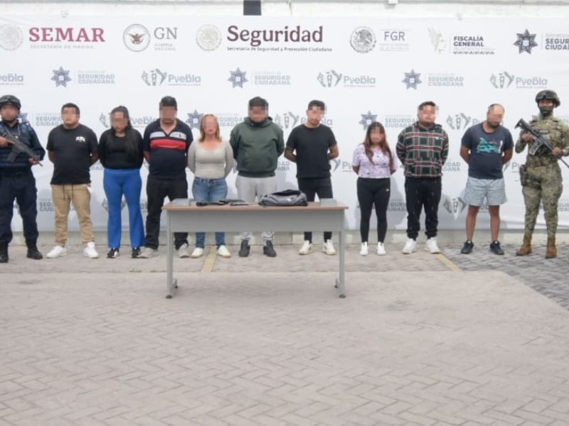 Detienen a 9 presuntos delincuentes implicados al robo de transporte de carga