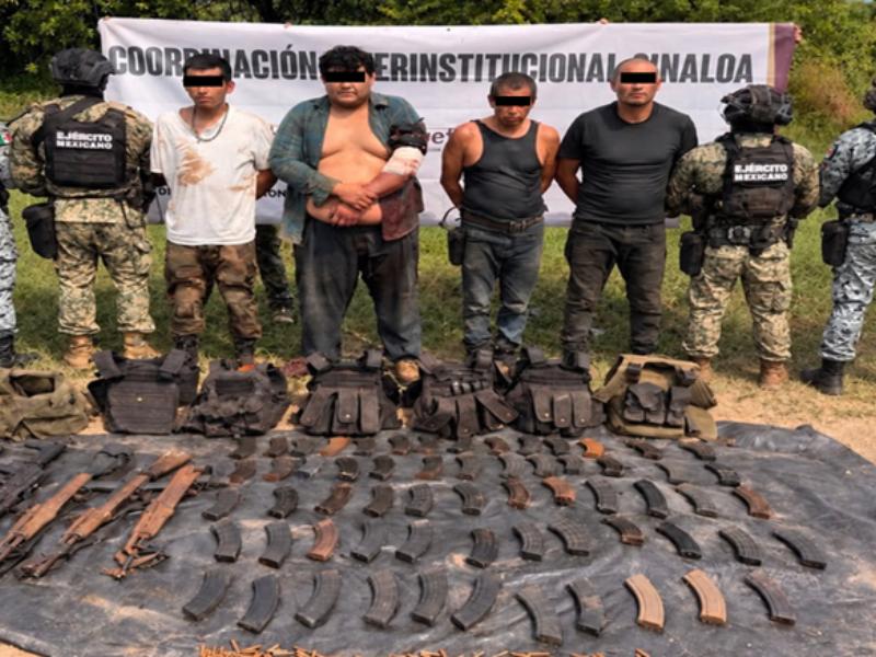 Detienen a cinco personas con armas en campamento de Concordia