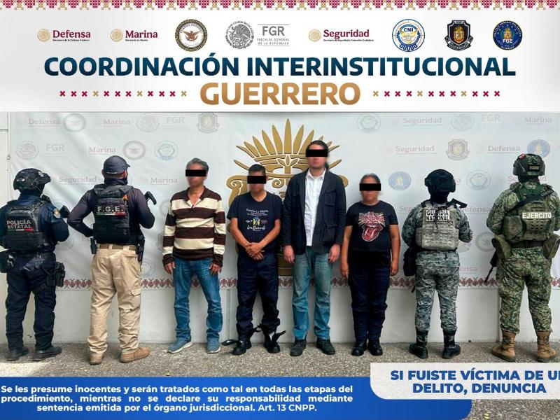 Detienen a cuatro funcionarios del Ayuntamiento de Taxco por desaparición forzada