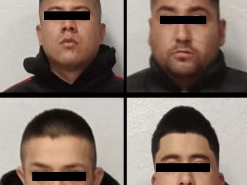 Detienen a cuatro sujetos por robo en colonia San Bernardino