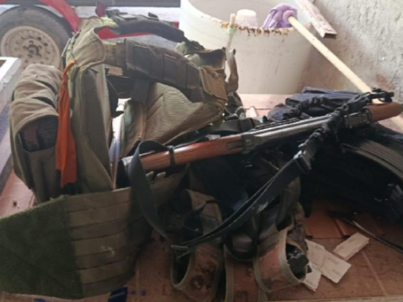Detienen a dos Civiles y aseguran armas en Concordia