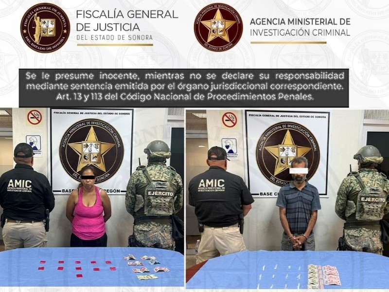 Detienen a dos narcomenudistas reincidentes con cristal en Ciudad Obregón