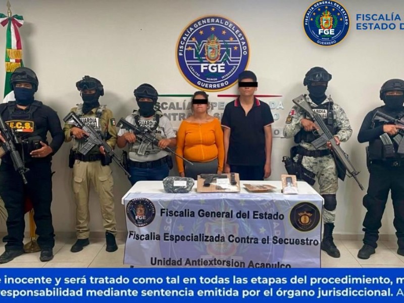 Detienen a dos por extorsión en la Costera de Acapulco