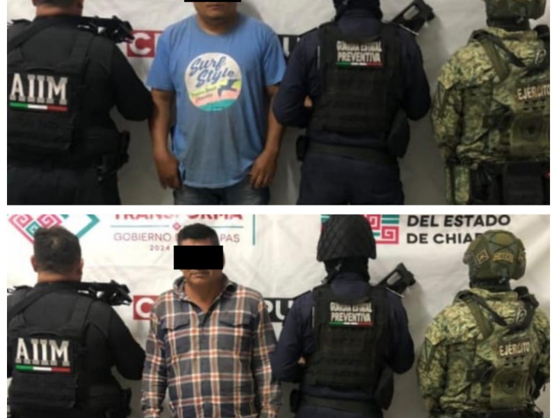 Detienen a dos sujetos por el delito de desaparición