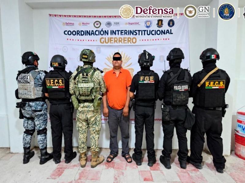 Detienen a exoficial mayor de Copalillo, Guerrero, por nexos con 