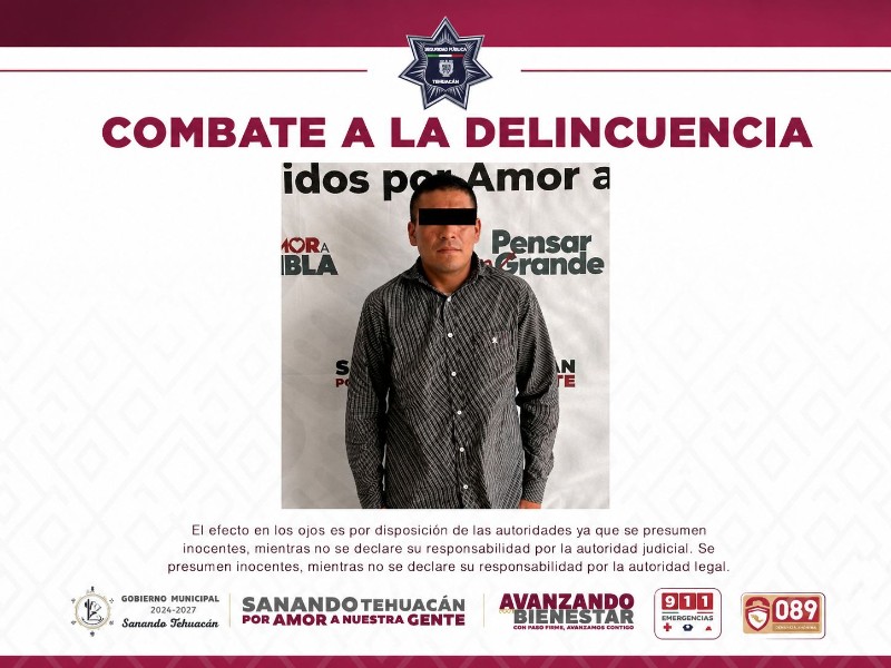 Detienen a hombre en pleno centro de la ciudad con droga | Meganoticias