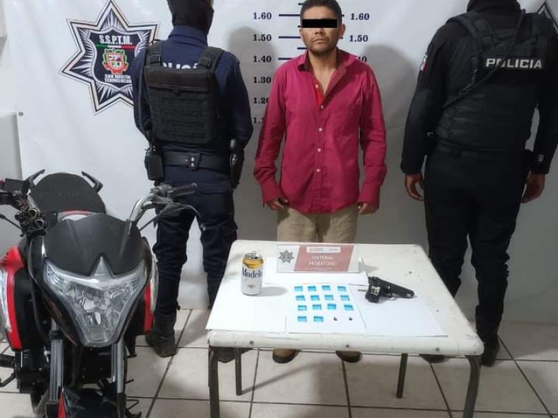 Detienen a hombre en Texmelucan por posesión de droga