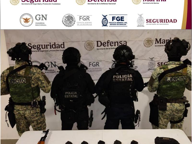 Detienen a hombre herido de bala con un fusil en Concordia