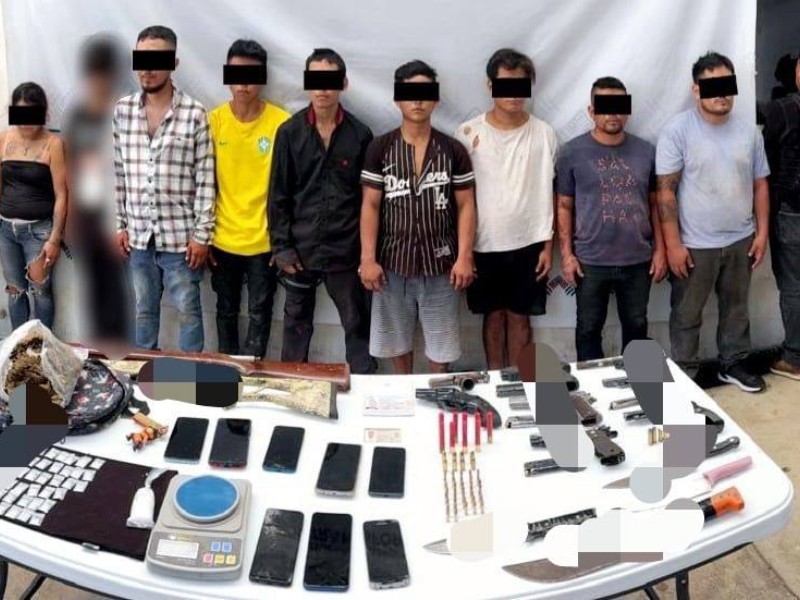 Detienen a integrantes de banda del crimen organizado en Huixtla