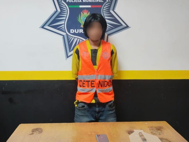 Detienen a joven por robo con arma blanca en San Ignacio