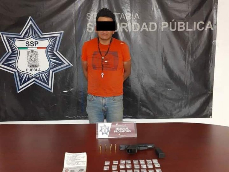 Detienen a líder de banda criminal en Texmelucan