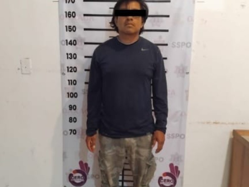 Detienen a masculino con arma de fuego en Tehuantepec