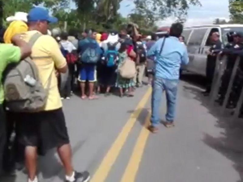 Detienen a migrantes de la Sexta Caravana Migrante