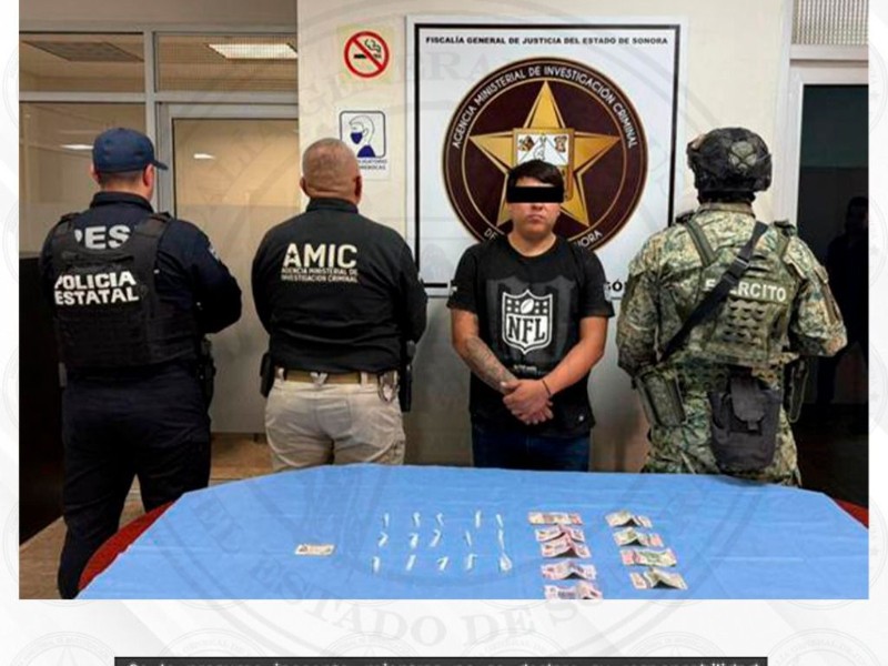 Detienen a narcomenudista con dosis de cristal en Esperanza durante operativo