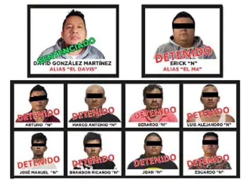 Detienen a nueve integrantes de la célula delictiva “M4” en Nicolás Romero