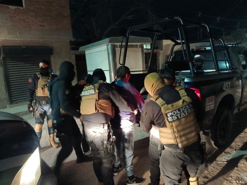 Detienen a nueve pandilleros en el Huizache I