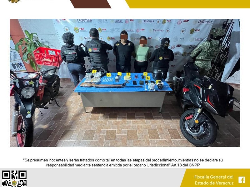 Detienen a pareja presuntamente relacionada a homicidio doble en Jalcomulco