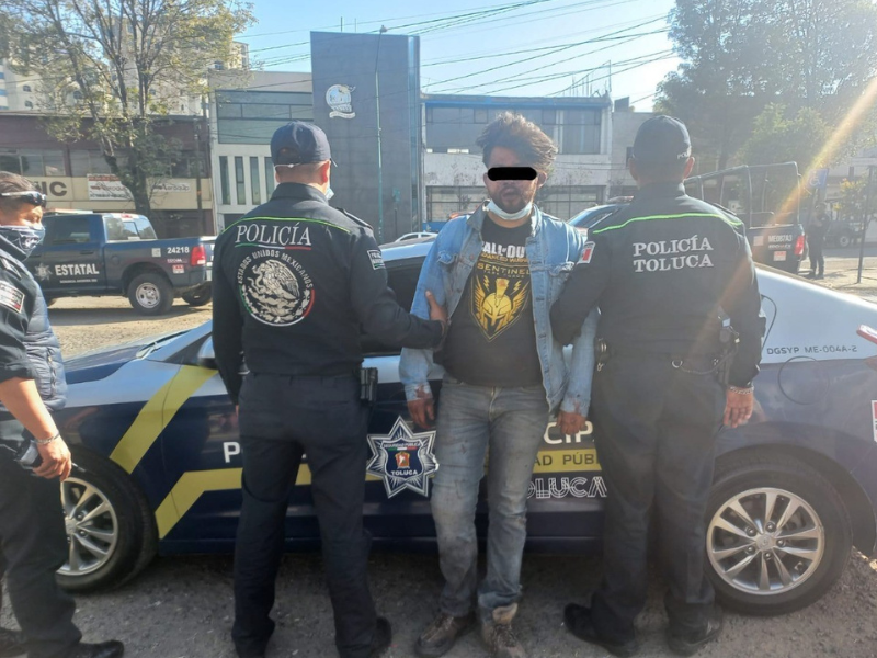 Detienen a presunto feminicida en Toluca