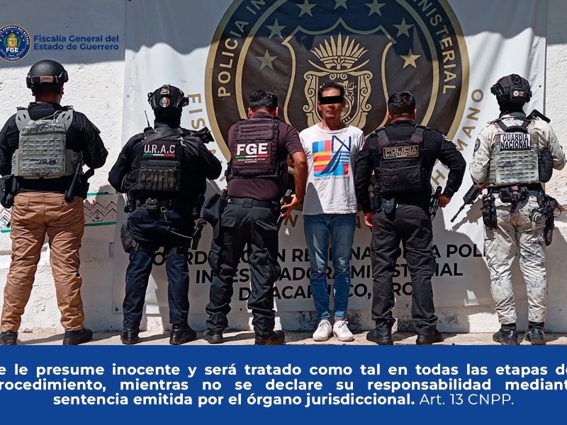 Detienen a presunto homicida de menor en Acapulco