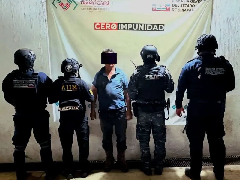 Detienen a presunto responsable del delito lesiones en el municipio de Huehuetán