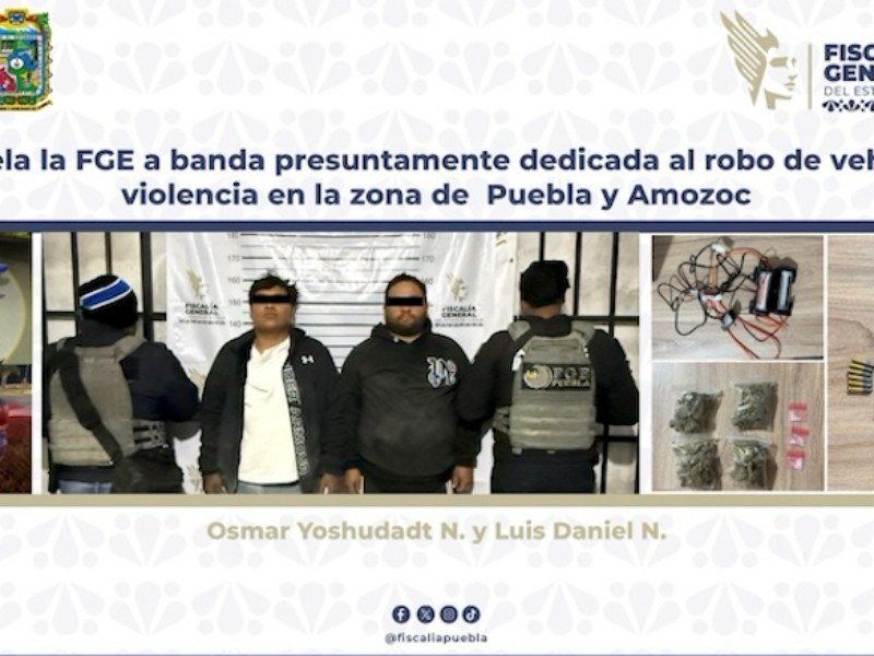 Detienen a presuntos ladrones de autos en operativo estatal