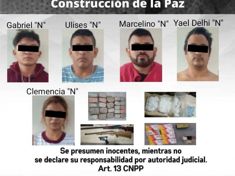 Detienen a seis personas por asociación delictuosa