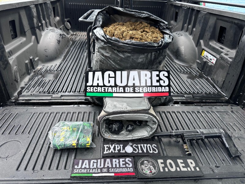 Detienen a sujeto con granadas en Miravalle