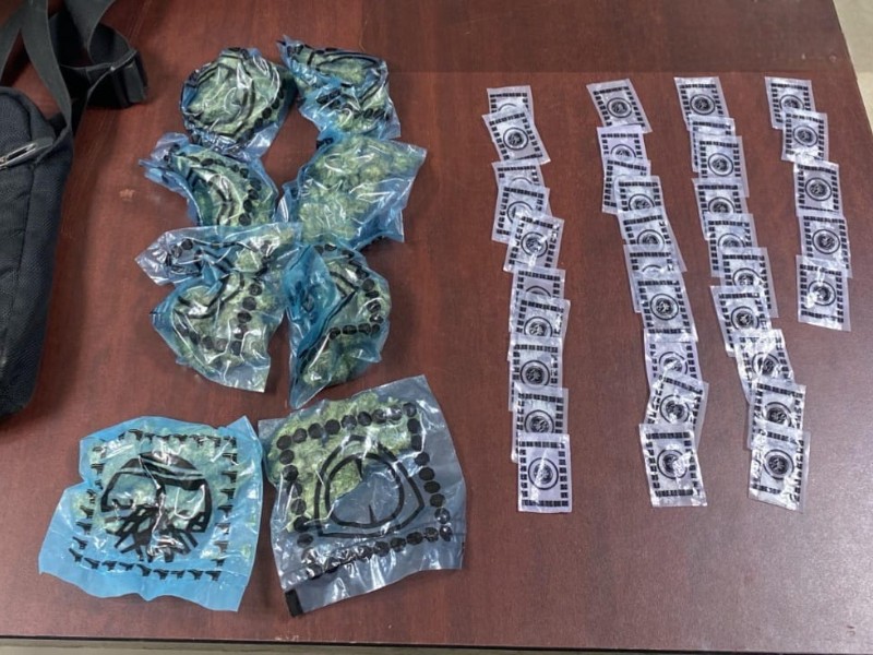 Detienen a sujeto con presunta droga en Mazatlán
