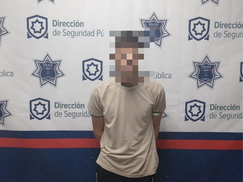 Detienen a sujeto por robo a persona en el centro de Torreón