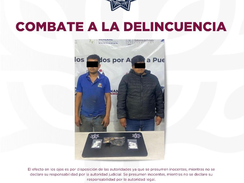 Detienen a sujetos armados y con droga