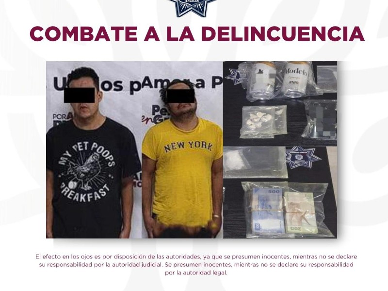 Detienen a supuestos distribuidores de droga