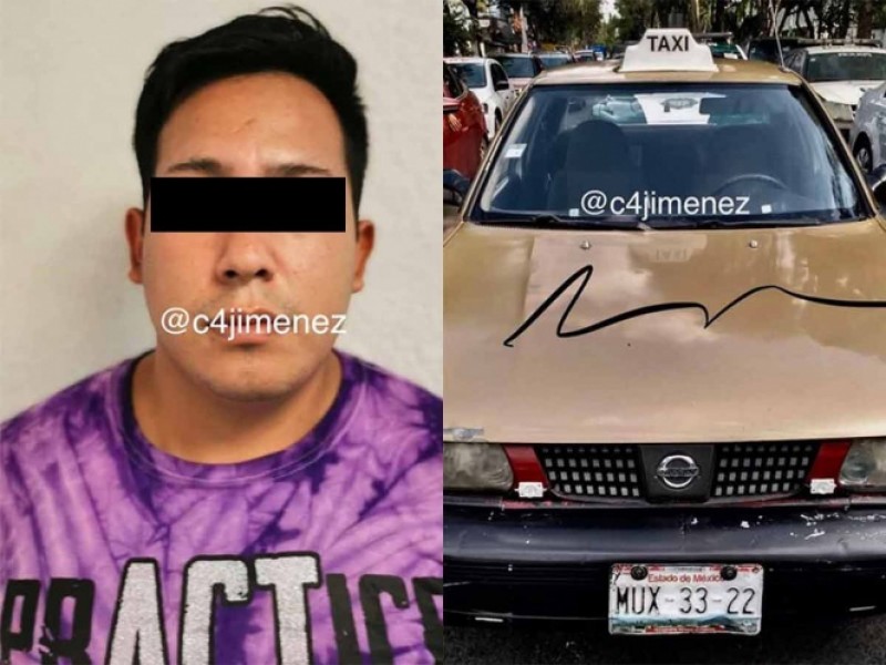 Detienen a taxista violador en la Cdmx