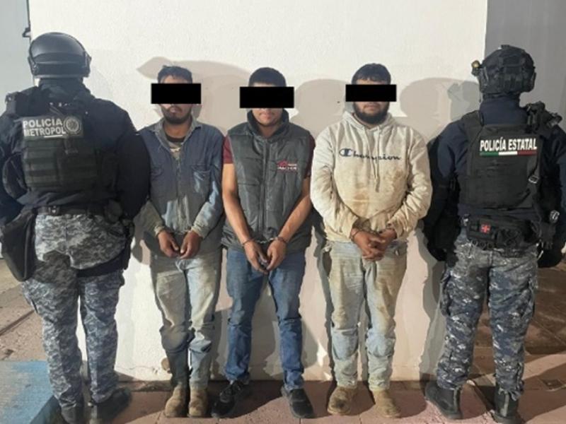 Detienen a tres hombres por probable extracción ilegal de combustible en Guadalupe