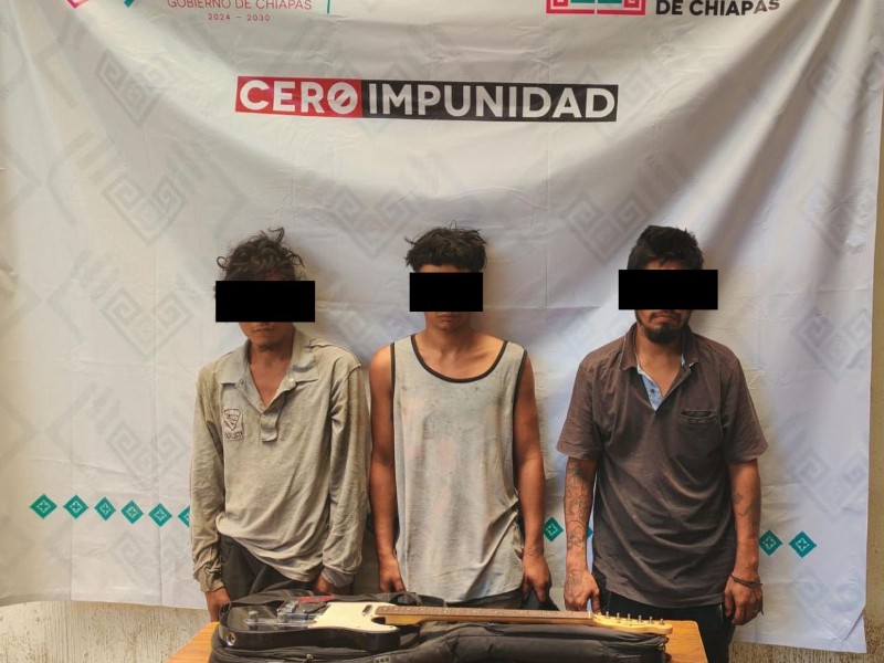 Detienen a tres por robo a casa habitación en Tapachula