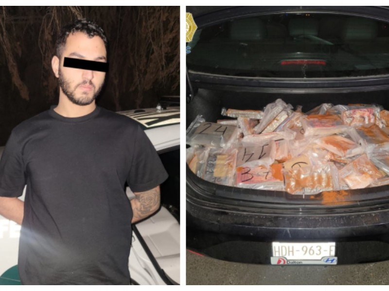 Detienen canadiense con 69 kilos de cocaína en Santa Fe