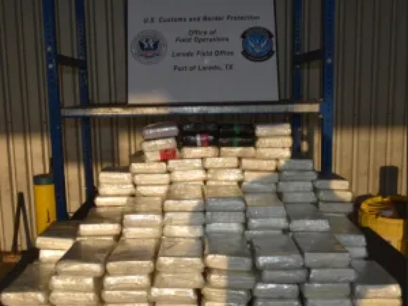 Detienen contrabando de cocaína en garita de Texas