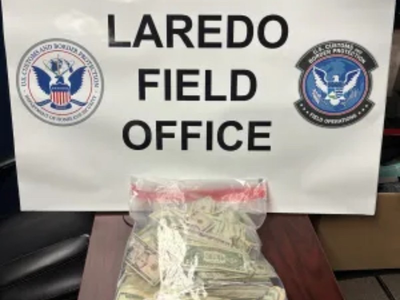 Detienen contrabando de dinero en garita de Texas