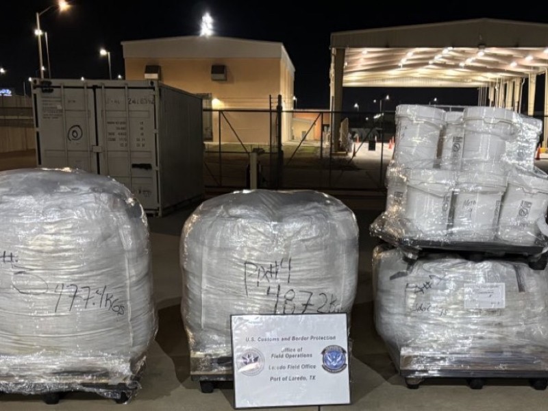 Detienen contrabando de Metanfetamina en garita de Texas.