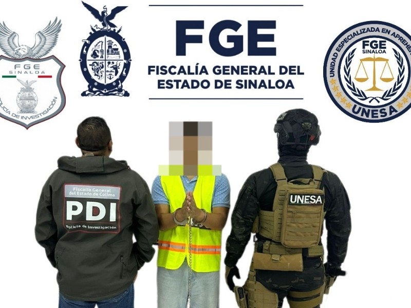 Detienen en Comala a Ethan “N” por feminicidio en Mazatlán