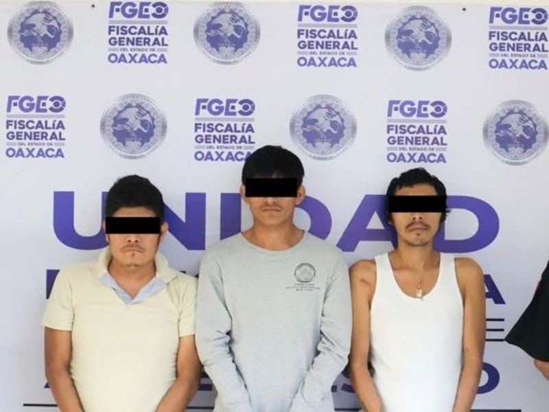 Detienen en Juchitán a tres presuntos extorsionadores ligados a “Comandante Cromo”