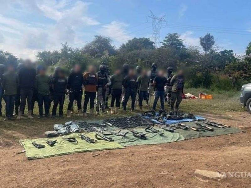 Detienen en Michoacán a 13 presuntos integrantes del CJNG