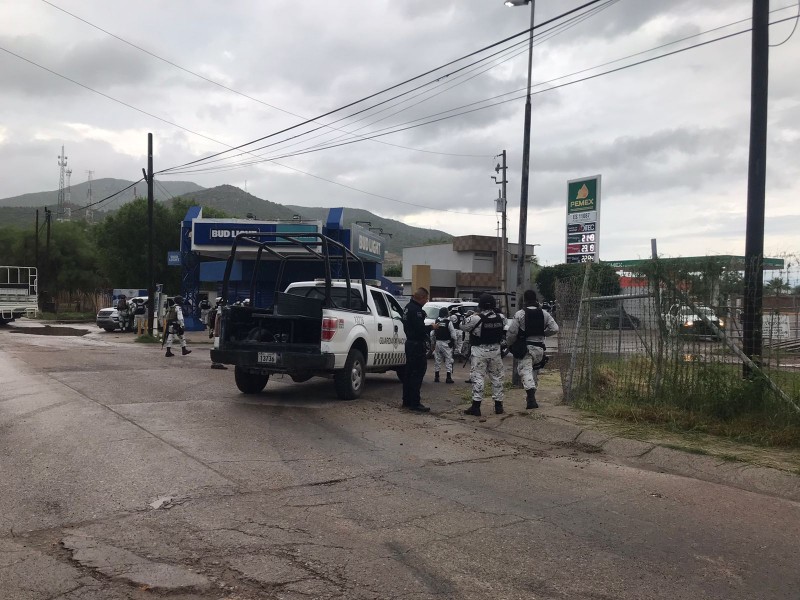 Detienen PESP, Guardia Nacional y Ejército a grupo armado