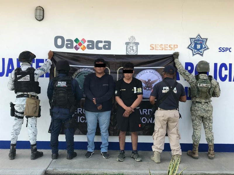 Detienen sujetos armados tras realizar disparos al aire en Juchitán
