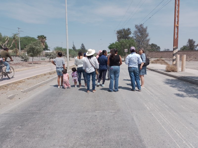 Detuvieron obra en Vía Puebla, piden respetar tramo bueno