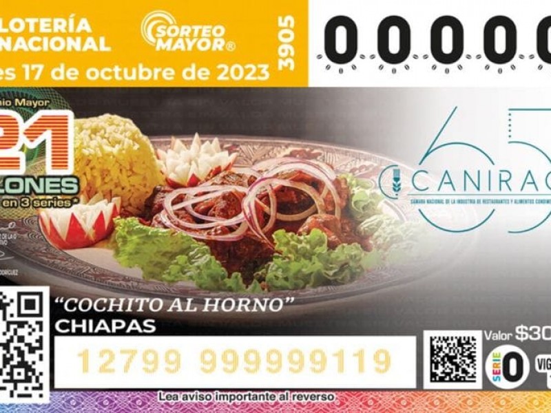 Develan billete de loteria con el Cochito Horneado