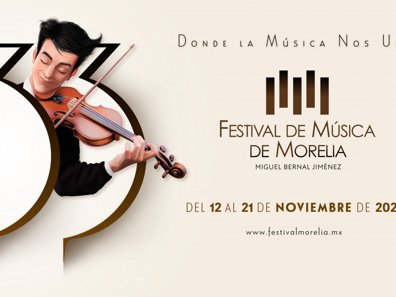 Develan imagen del Festival de Música de Morelia
