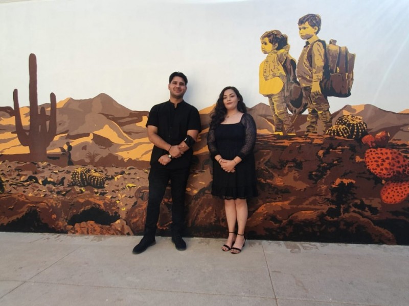 Develan mural “Presente” en primaria Topahue