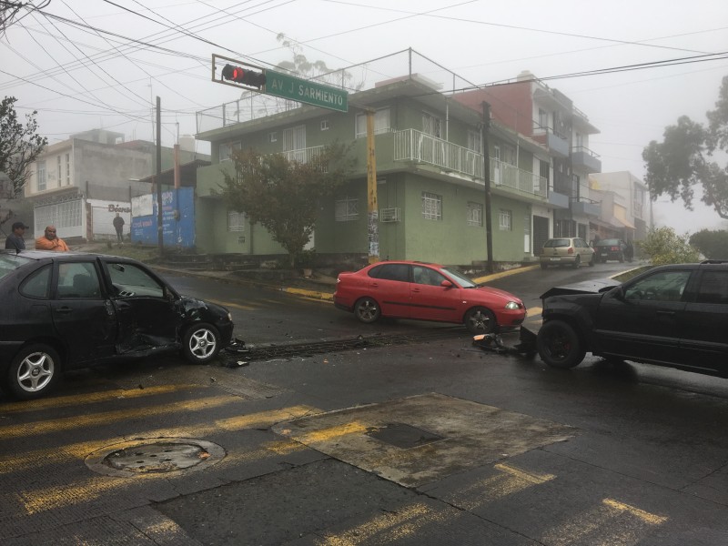 Día de accidentes en Xalapa
