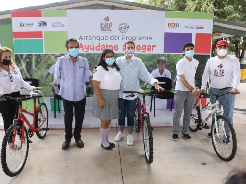 DIF Sinaloa entrega bicicletas del programa 
